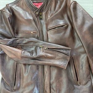 Men's Classic Brown Leather Jacket
